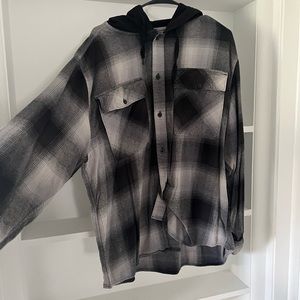 Hooded flannel